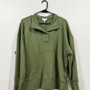 Time and Tru Olive Green Women's Sweatshirt